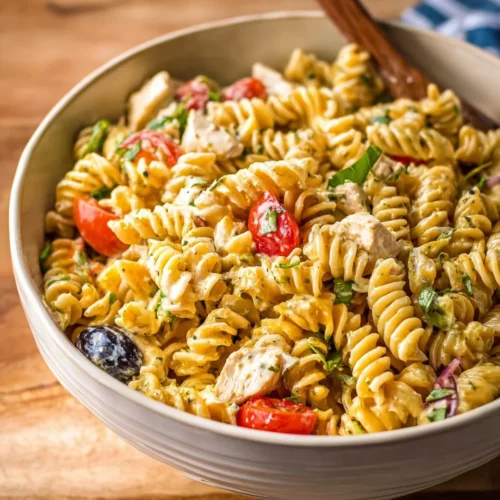 Fiesta Ranch Chicken Pasta Salad with Corn Chips 2 Fiesta Ranch Chicken Pasta Salad with Corn Chips