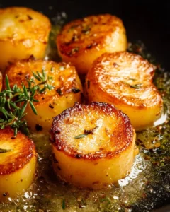 Fondant Potatoes with Thyme Butter