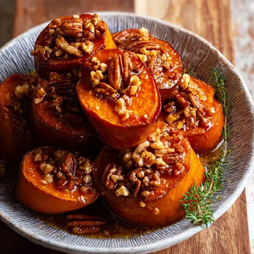 Fondant Sweet Potatoes with Maple Butter Pecans 2 Fondant Sweet Potatoes with Maple Butter Pecans