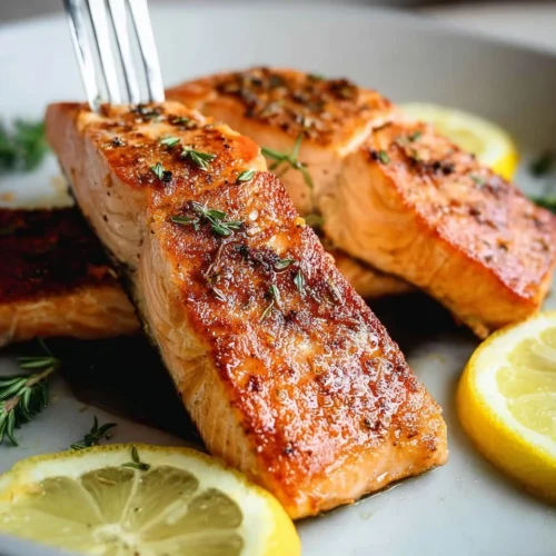 Pan Seared Salmon with Garlic Butter and Capers 2 Pan Seared Salmon with Garlic Butter and Capers