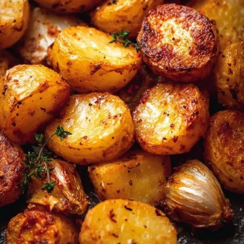 Garlic Thyme Roasted Potatoes 2 Garlic Thyme Roasted Potatoes