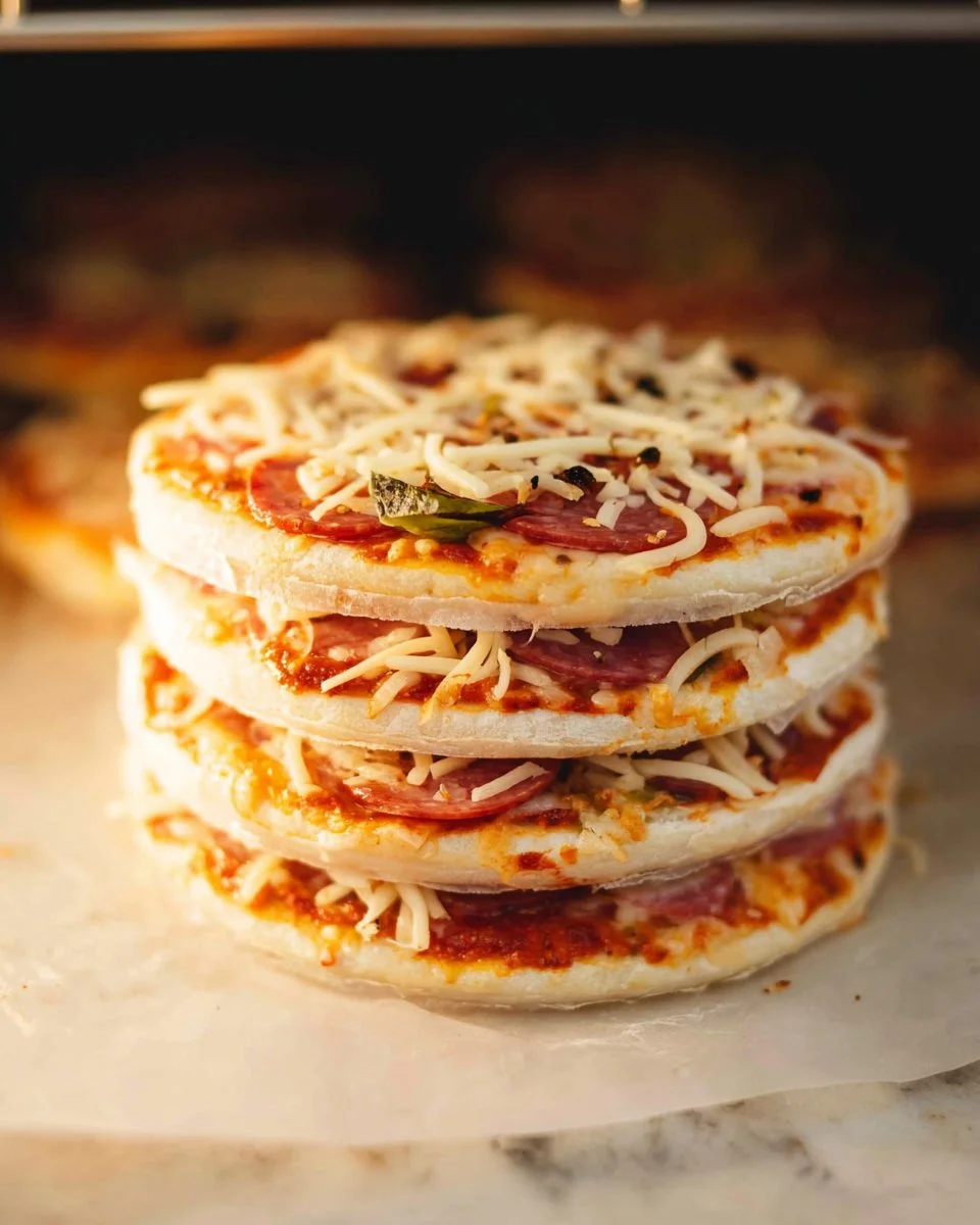 Delicious homemade frozen pizzas ready to bake and enjoy.