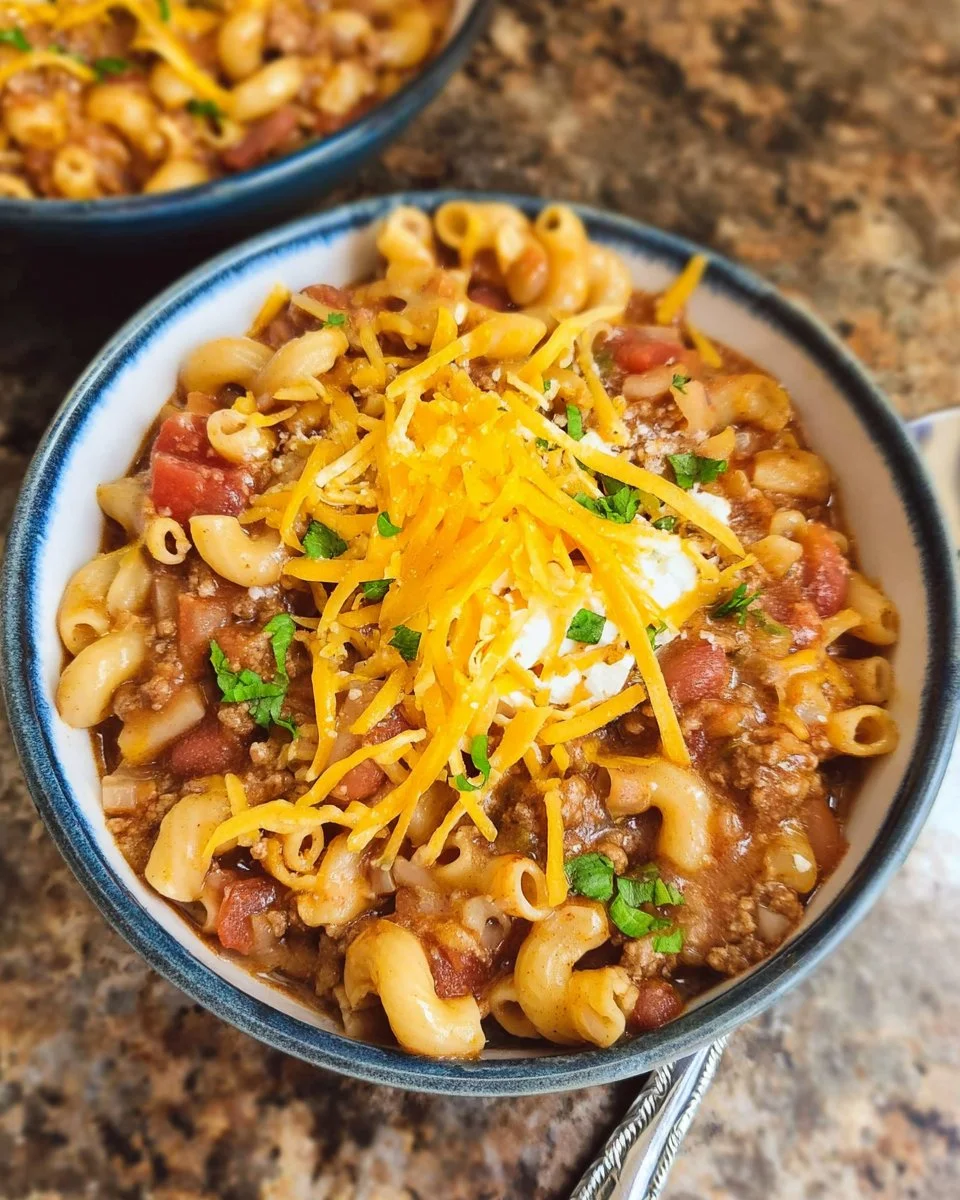 Instant Pot Beef Chili Mac with Black Beans and Mexican Cheese 1 Instant Pot Beef Chili Mac with Black Beans and Mexican Cheese