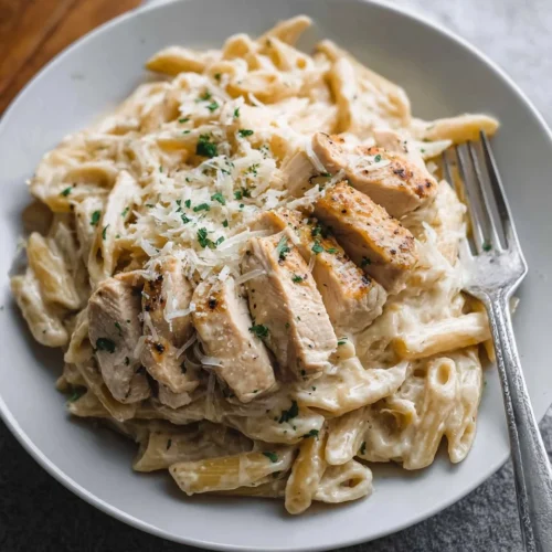 Instant Pot Chicken Alfredo with Fettuccine