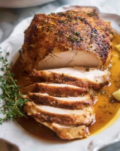 Juicy Slow Cooker Turkey Breast with Gravy