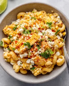 Mexican Street Corn Pasta Salad with Cotija