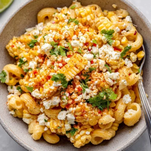Mexican Street Corn Pasta Salad with Cotija 2 Mexican Street Corn Pasta Salad with Cotija
