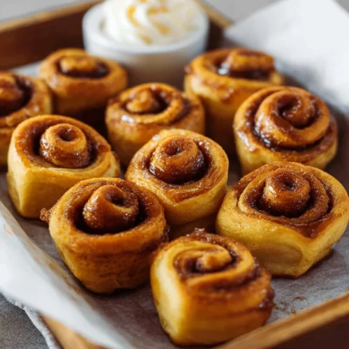 Mini Cinnamon Rolls with Crescent Dough