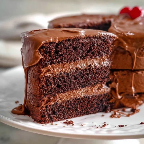 Moist Chocolate Layer Cake with Chocolate Buttercream 2 Moist Chocolate Layer Cake with Chocolate Buttercream