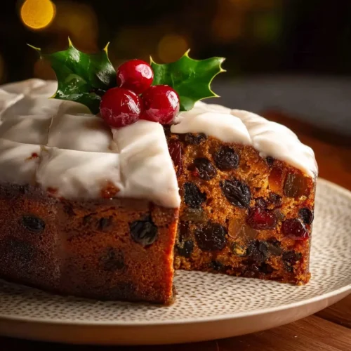 Moist Christmas Fruit Cake with Marzipan and Fondant 2 Moist Christmas Fruit Cake with Marzipan and Fondant