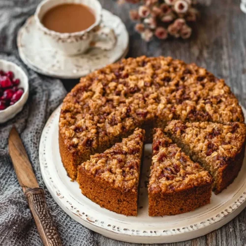 Old Fashioned Oatmeal Cake with Coconut Pecan Frosting