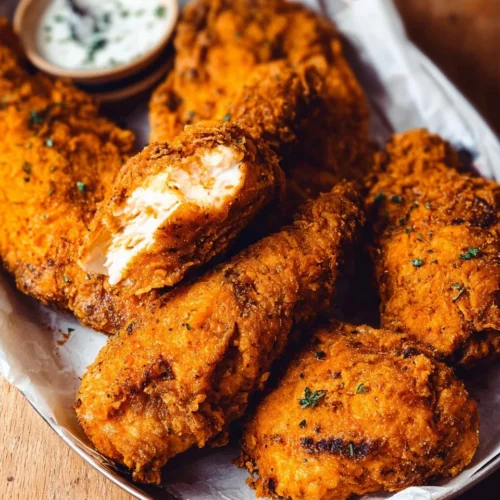 Oven Baked Fried Chicken with Buttermilk Marinade