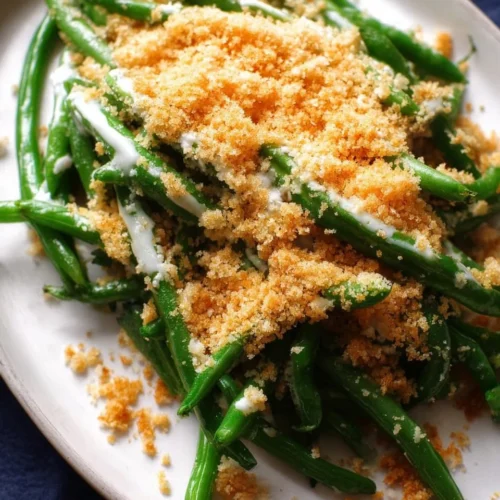 Panko Roasted Green Beans with Tahini Yogurt 2 Panko Roasted Green Beans with Tahini Yogurt