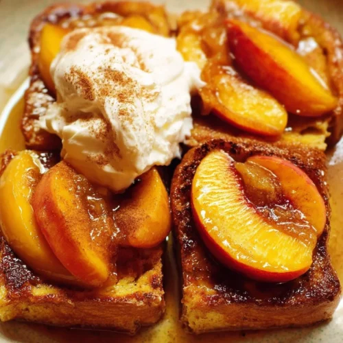 Overnight Peaches and Cream Breakfast Casserole 2 Overnight Peaches and Cream Breakfast Casserole