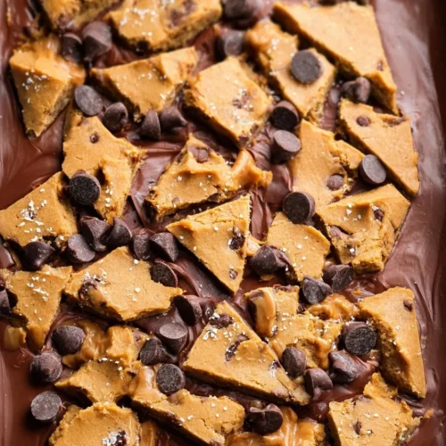 Peanut Butter Cookie Bark with Milk Chocolate