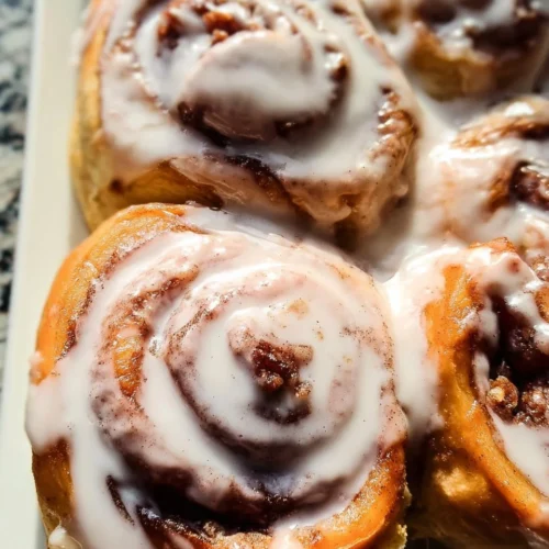 Pumpkin Cinnamon Rolls with Pecan Filling 2 Pumpkin Cinnamon Rolls with Pecan Filling