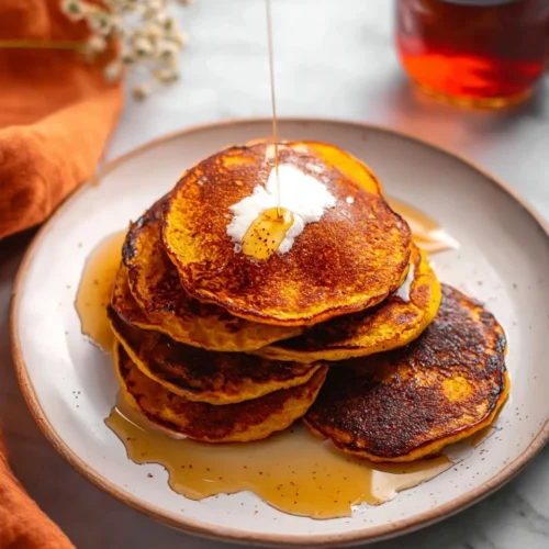 Pumpkin Spice Pancakes with Maple Syrup 2 Pumpkin Spice Pancakes with Maple Syrup