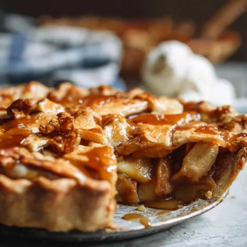 Salted Caramel Apple Pie with Lattice Crust 2 Salted Caramel Apple Pie with Lattice Crust