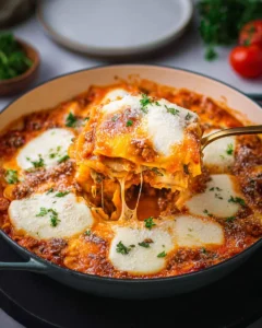 Sausage Skillet Lasagna with Ricotta and Fresh Mozzarella