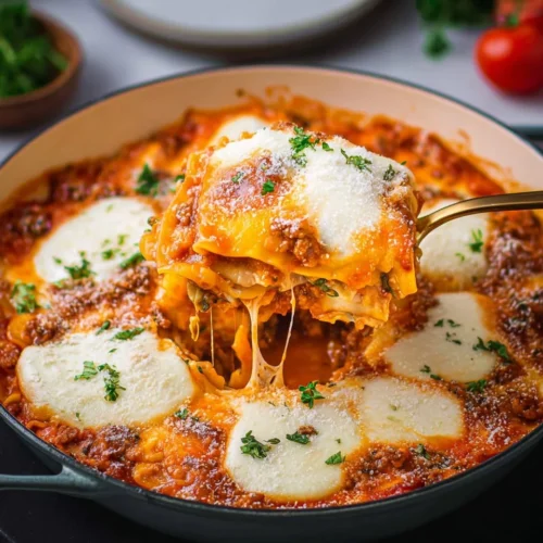 Sausage Skillet Lasagna with Ricotta and Fresh Mozzarella 2 Sausage Skillet Lasagna with Ricotta and Fresh Mozzarella