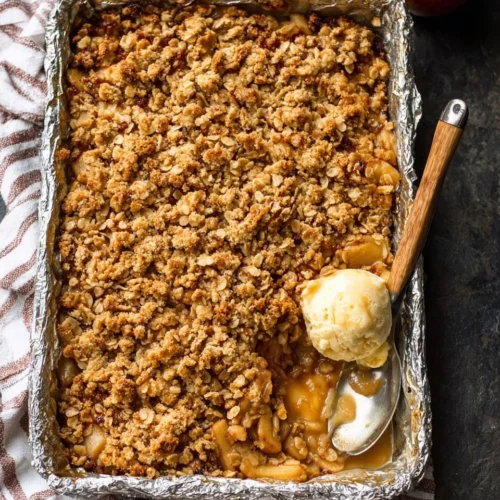 Sheet Pan Apple Crisp with Oat Pecan Topping 2 Sheet Pan Apple Crisp with Oat Pecan Topping