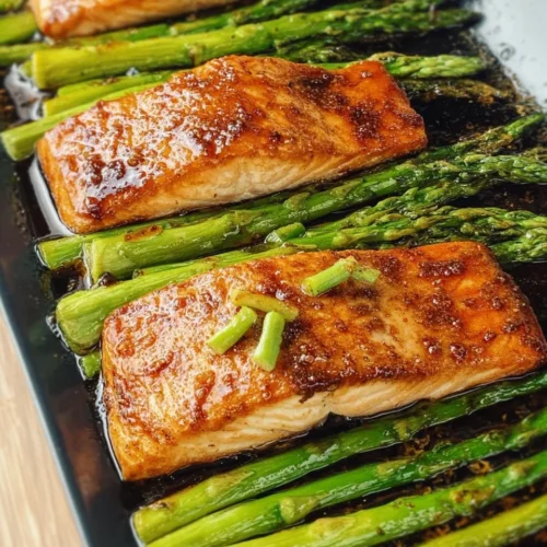 Sheet Pan Hoisin Salmon and Asparagus 2 Sheet Pan Hoisin Salmon and Asparagus