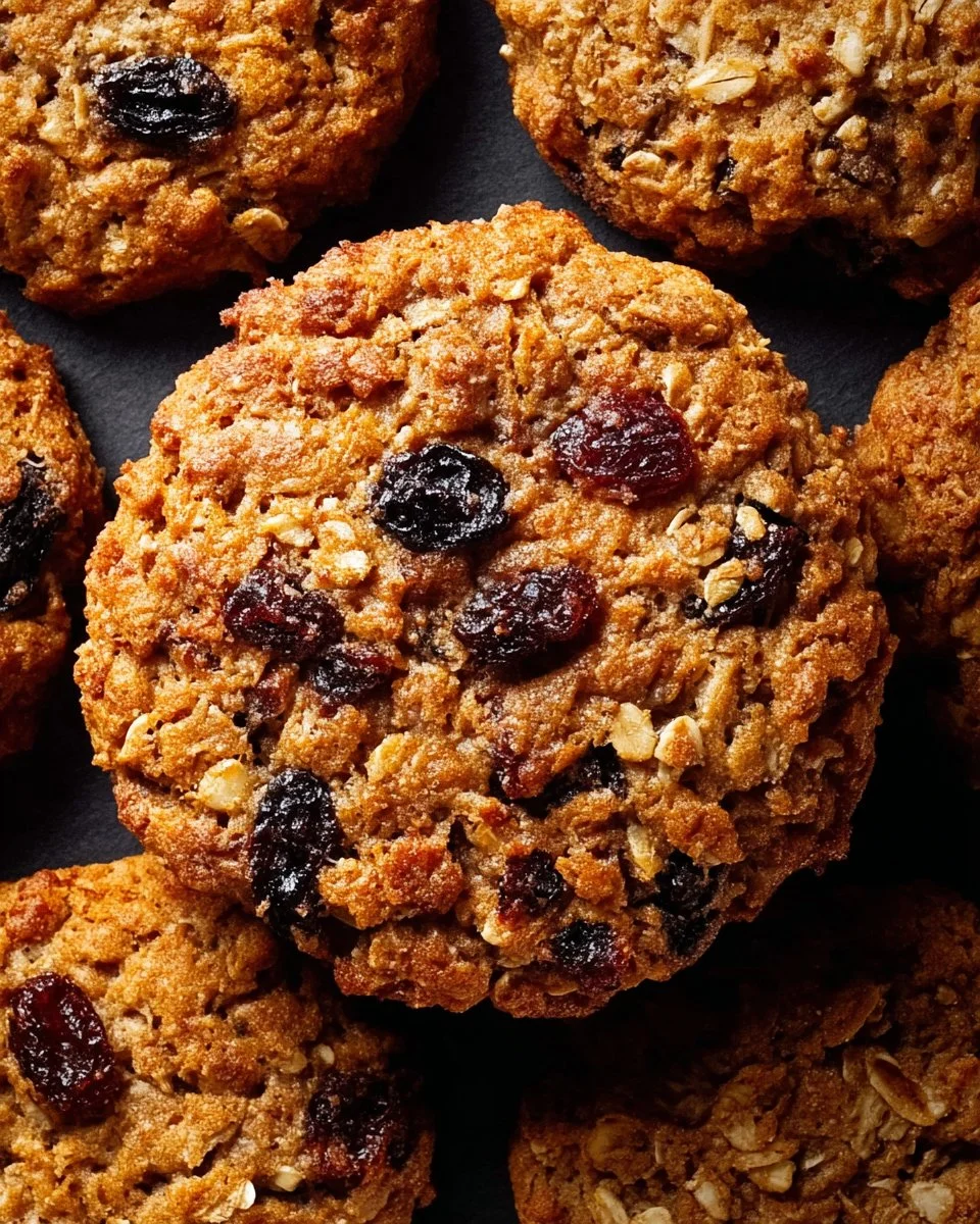 Soft and Chewy Oatmeal Raisin Cookies
