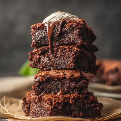 Unsweetened Chocolate Brownies with Cake Flour