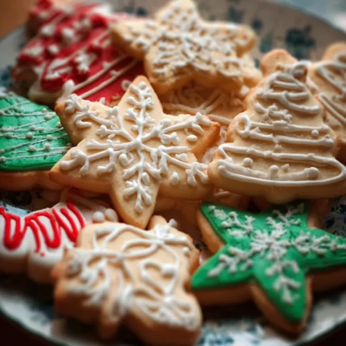 Vanilla Cut Out Sugar Cookies with Icing 2 Vanilla Cut Out Sugar Cookies with Icing