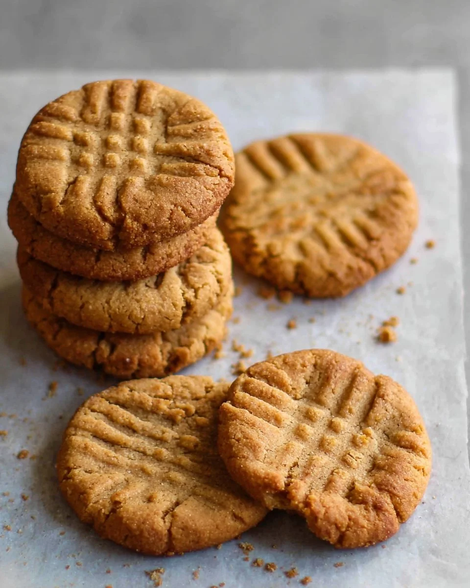 Delicious peanut butter cookies fresh from the oven on a cooling rack