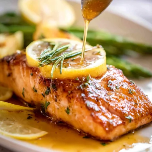 LEMON HONEY GLAZED SALMON