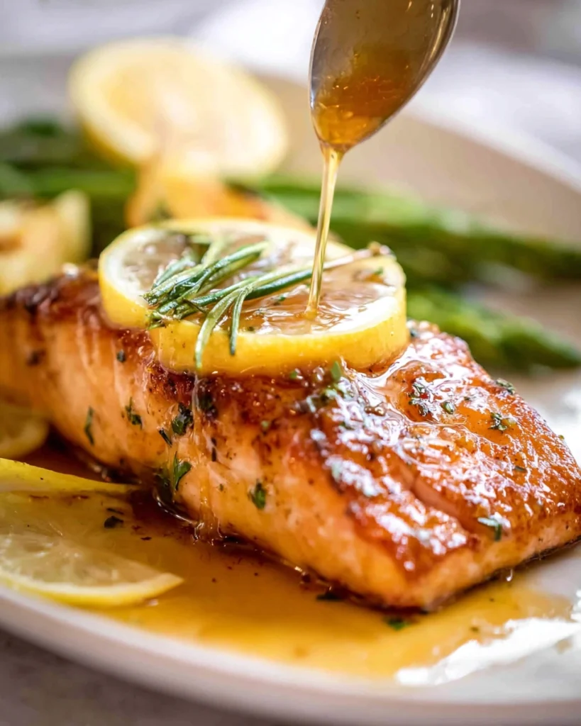 LEMON HONEY GLAZED SALMON