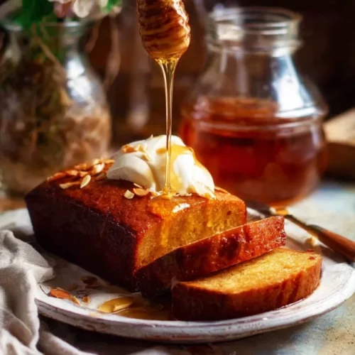 Almond Honey Cake with Honey Syrup 2 Almond Honey Cake with Honey Syrup