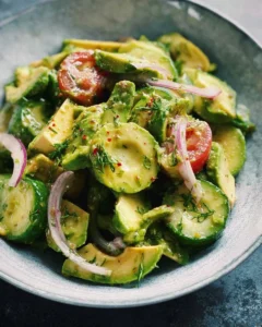 Avocado Cucumber Salad