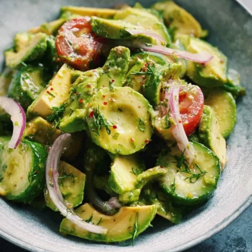 Avocado Cucumber Salad 2 Avocado Cucumber Salad