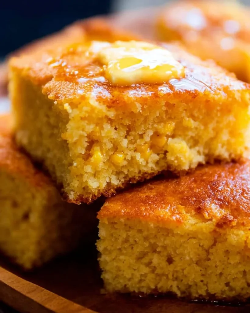 Delicious homemade cornbread recipe with creamed corn for added flavor and moisture.