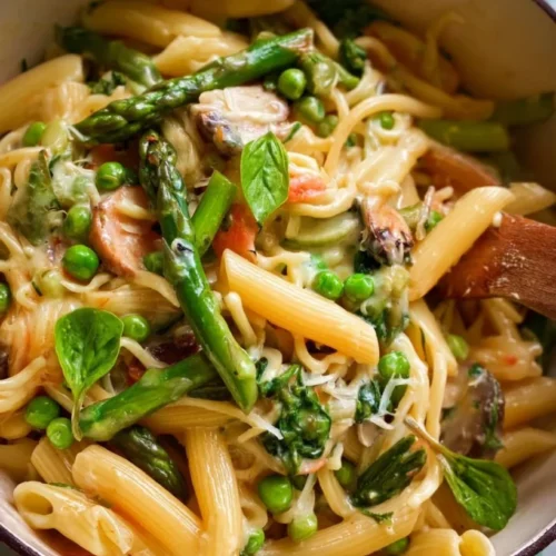 Creamy Pasta Primavera with Linguine 2 Creamy Pasta Primavera with Linguine