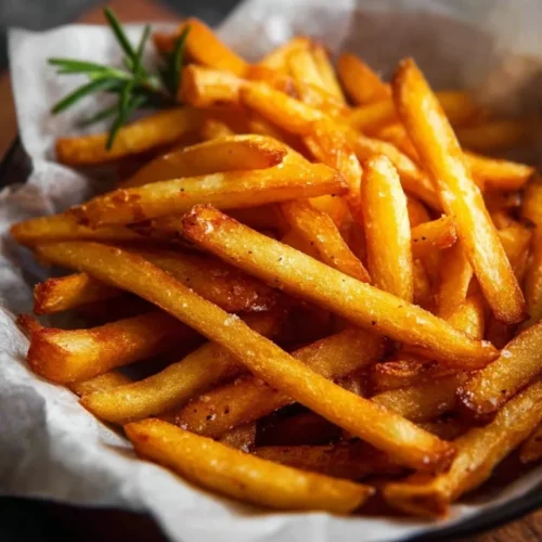 Crispy Homemade Fries with Russet Potatoes