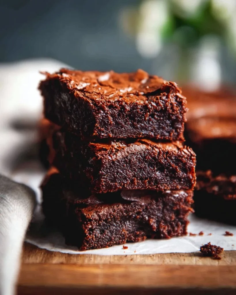 Delicious gluten-free Flourless Chocolate Brownies on a plate