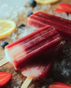 Frozen Fruit Bars with Mango and Berries