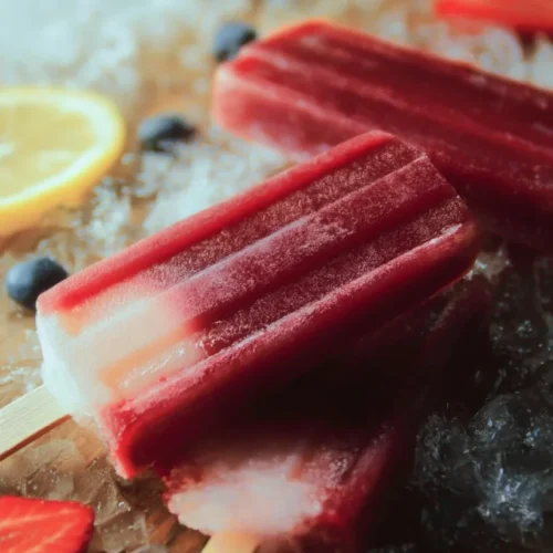 Frozen Fruit Bars with Mango and Berries 2 Frozen Fruit Bars with Mango and Berries