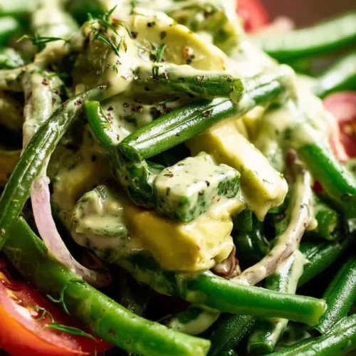 Green Bean Avocado Salad with Creamy Avocado Dressing 2 Green Bean Avocado Salad with Creamy Avocado Dressing