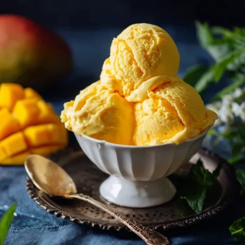 Homemade Mango Ice Cream 2 Homemade Mango Ice Cream