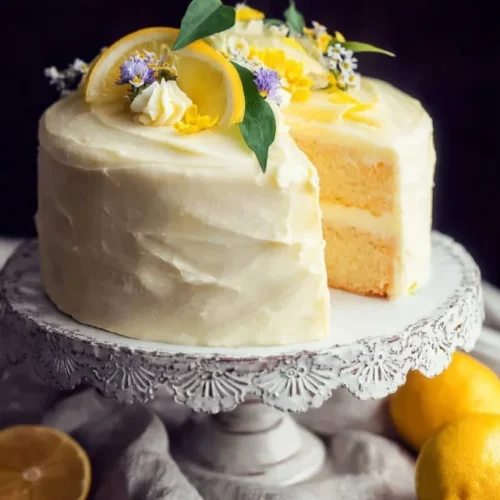Lemon Layer Cake with Fluffy Lemon Frosting 2 Lemon Layer Cake with Fluffy Lemon Frosting