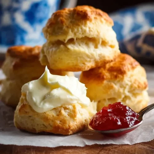Lemonade Scones with Cream and Jam 2 Lemonade Scones with Cream and Jam