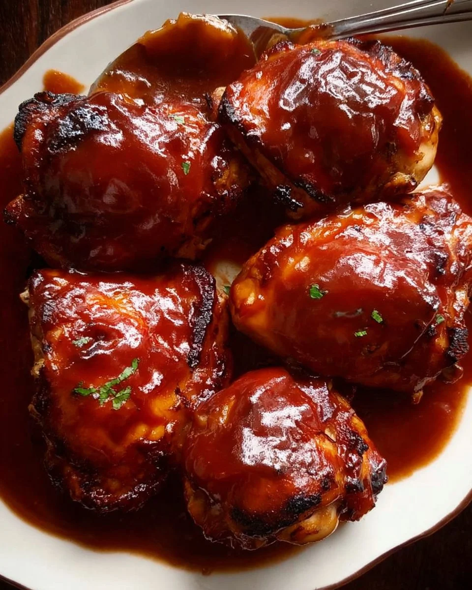 Oven Baked BBQ Chicken with Homemade Barbecue Sauce