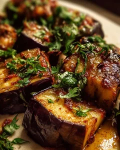 Oven Roasted Eggplant Cubes