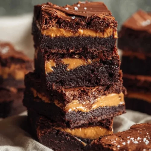 Peanut Butter Stuffed Brownies 2 Peanut Butter Stuffed Brownies
