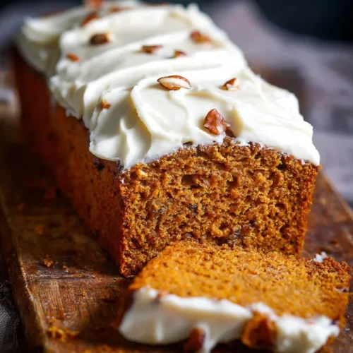 Pumpkin Spice Bread with Cream Cheese Frosting 2 Pumpkin Spice Bread with Cream Cheese Frosting