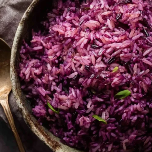 Purple Jasmine Rice with Red Cabbage 2 Purple Jasmine Rice with Red Cabbage